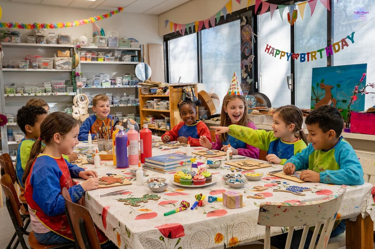 Firefly_Photorealistic professional photography. Group of 6-8 children_Photorealistic profess 439430