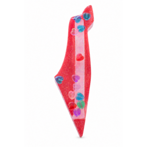 My Little Rainbow Heart – Handmade Mezuzah Case for a Child’s Room