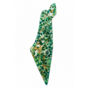 Emerald Meadow – Handmade Floral Resin Mezuzah Case