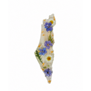 One-of-a-Kind Resin Mezuzah Case with Real Pressed Flowers